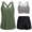 #0386-Army Green, variant on Sokhug 2026 New 3 Piece Tankini Swimsuit Set Fashion Beach Bathing Suit Outfit for Women