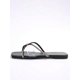 thumbnail image 3 of Summer And Autumn New Style Women'S Black Slippers, Flat With Rhinestone Decoration, Transparent Soft Sole, French Style Beach Flip Flops, 3 of 5