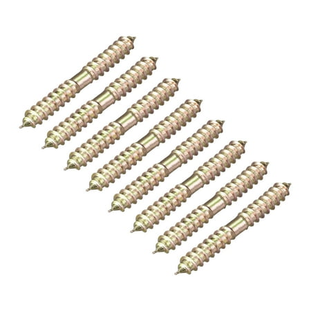 

6x25mm Hanger Bolts 8 Pack Double Ended Self-Tapping Thread Dowel Screws