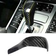 thumbnail image 2 of For For Cayenne 958 2011-2017 Carbon Fiber Gear Shift Knob Cover Trim New, 2 of 8