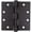 Matte Black, variant on Commercial Grade Ball Bearing Hinge, 4-1/2 Inches, Square Corner, .134 Gauge, Matte Black by Stone Harbor Hardware
