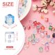 thumbnail image 2 of Uxcell 500 Pcs Perlas de Cubo de Cristal, 7mm Transparentes Facetadas Cuadradas Espaciadoras Suministros para Manualidades para Joyería DIY Pulsera Aretes Collar, Azul, 2 of 6