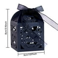 thumbnail image 4 of 50Pcs Halloween Candy Box Gift Boxes Hollow Design Halloween Party Square Black Candy Box 5x5x8cm, 4 of 8