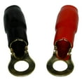 thumbnail image 5 of Bass Rockers 4 Gauge AWG Gold Plated Crimp Ring Terminals - Amplifier Car Audio Accessories - Power Ground Wire Battery Cable Connectors - TR4G 8pcs Red & Black, 5 of 5