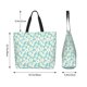 thumbnail image 5 of Balery Daisy Floral A Bolsa Tote Estilo Estético con Cremalleras, Bolsa de Hombro, Bolsa de Compras Grande y Plegable, 5 of 8