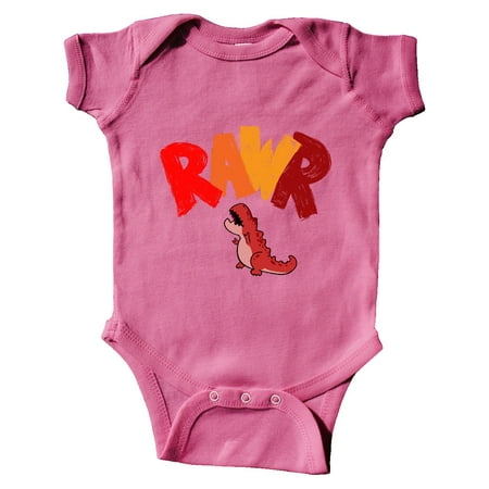 

Inktastic Lil Red Tyrannosaurus Rawr Gift Baby Boy or Baby Girl Bodysuit