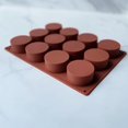 thumbnail image 4 of moule Cylindrique En Silicone, 1 Pice 4 Compartiments Moules Ronds Pour Bombones, Chocolates, Muffins, Galletas, Tasses, Sándwiches, Budines, Browni, 4 of 5