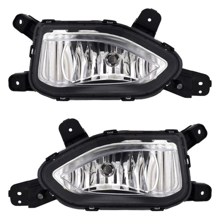 New Pair of Fog Lights Compatible With Hyundai Kona 1.6L 2.0L 2018 2019 2020 2021 By Part Numbers 92201-J9010 762405-44053-8 HY2592169 762405-44054-5 92202-J9010 HY2593169
