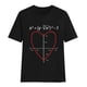thumbnail image 3 of Gibobby Playera de Manga Corta con Cuello Redondo Blusa holgada con letras, cuello redondo, pantalones cortos para mujer, camiseta informal, blusa con estampado mang(Negro,XL), 3 of 4
