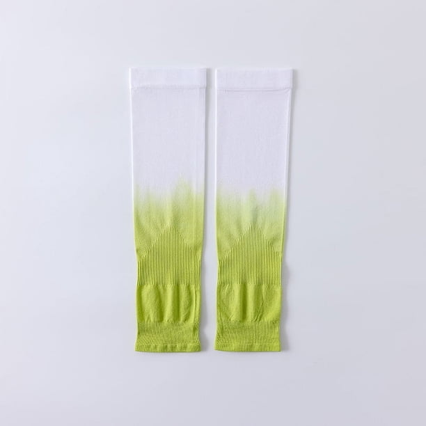 Mangas de protección solar con mangas de hielo, mangas de seda de hielo anti-ultravioleta de verano para mujer, mangas de brazo para hombres y mujeres, mangas de color degradado