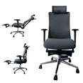 thumbnail image 1 of Silla de Oficina Minimalista con cabecera, Soporte Lumbar y Soporte para pies Ajustable Silla Gamer sillas para Escritorio Silla ergonómica Stay Elit minimalista, 1 of 6