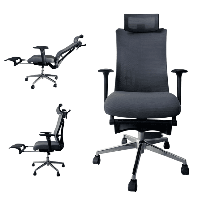 Silla de Oficina Minimalista con cabecera, Soporte Lumbar y Soporte para pies Ajustable Silla Gamer sillas para Escritorio Silla ergonómica Stay Elit minimalista