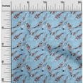 thumbnail image 2 of oneOone Velvet Light Blue Fabric Asian Japanese Koi Fish With Watercolor Base Diy Clothing Quilting Fabric Print Fabric By Yard 58 Inch Wide, 2 of 4