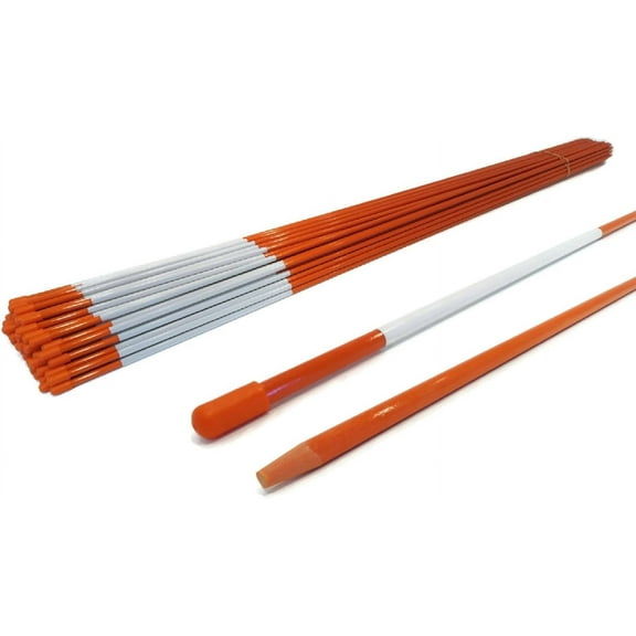 The ROP Shop | (10-Pack) Driveway Markers, Snow Poles, Stakes, Rods, 48 inches, 1/4 inch
