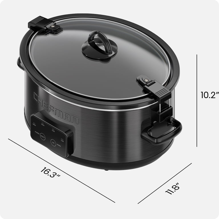 Chefman 6-Quart Easy-Set Slow Cooker with Locking Lid photo 5