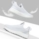 thumbnail image 4 of Zapatillas de tenis Feethit para mujer, zapatillas para caminar, ligeras e informales, para viajes, gimnasio, trabajo, camarera, enfermera, color blanco claro, 6.5, 4 of 6