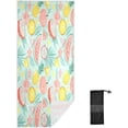 thumbnail image 2 of SKYSONIC Beach Towels 30"x60", Pineapple Watermelon Fruit Camping Towels Tropical Peach Flowers Sand Free Beach Towel, Large Beach Towels Quick Dry Bath Travel Towels Pool Yoga Beach Mat for Men Wome, 2 of 7