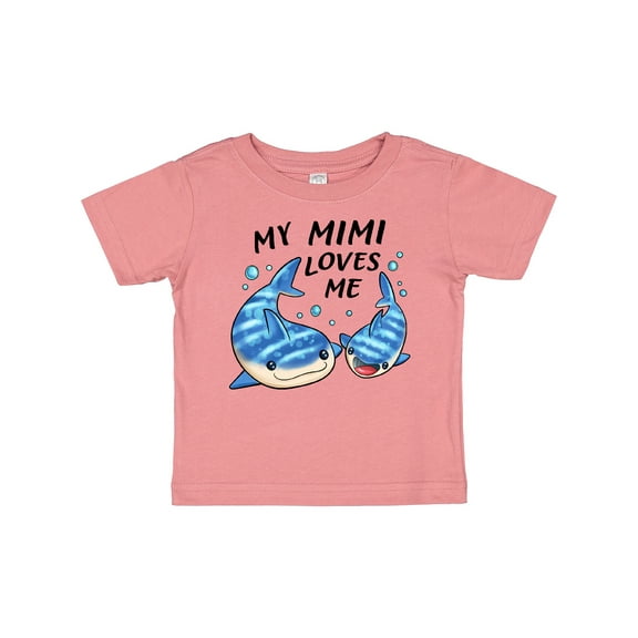 Inktastic My Mimi Loves Me- whale shark Boys or Girls Baby T-Shirt