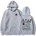 thumbnail image 1 of Sam & Colby Onward And Upward Hoodie Loose Hooded Sweatshirt Grey, 1 of 2