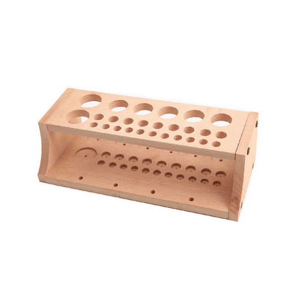 Tool Rack DIY Leather Tool Rack Leather Art Printing Wax Line Storage Box Solid Wood Tool Storage Box-B