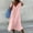 Pink, variant on Lolmot Casual Dresses for Women 2024 Trendy Loose V-Neck Short Sleeve Long Dress Solid Pleated Dresses Casual Relaxed Fit Beach Sundress
