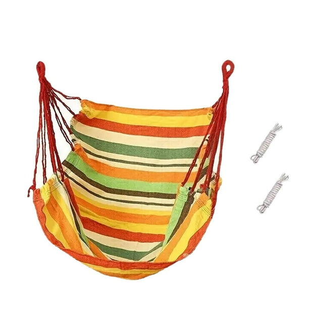 Hamaca transpirable para patio, exterior, patio, suave, colgante, cuerda, columpio Estilo A
