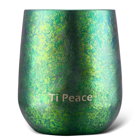 Titanium Whiskey Cup,No Metallic Taste 8oz Double Wall Insulated Tumbler Condensation-Free for Scotch, Bourbon & Cocktails, Camping & Home Bar Drinking Glass