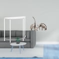 thumbnail image 2 of Mesa Auxiliar De Acrílico Con Figuras De Elefantes De Cerámica, Mesita De Noche Delgada Y única Para Sala De Estar, Baño, Hogar, Estante Decorativo Coleccionable, 2 of 8
