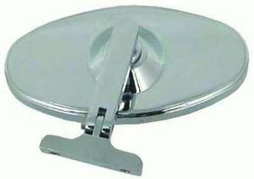 Racing Power Co-Packaged Chrome Steel Oval 5in Interior Mirror