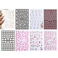 thumbnail image 1 of Nail Art Sticker DIY: 8 Sheets Self-Adhesive Manicure Decal Fingernail Sticker, 1 of 9