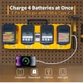 thumbnail image 3 of Cargador de baterías HOYOA DCB104 de 4 puertos USB Tipo-C 100-240V, 3 of 6