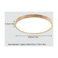 thumbnail image 5 of 18W Solid Wood Ceiling Light 5CM Ultra-thin Recessed Ceiling Lamp Indoor Lighting 1600LM LED Flat Round Modern Minimalist Oak Ceiling Light for Living, 5 of 5