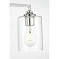 thumbnail image 3 of Living District Mayson 4 light Chrome and Clear Bath Sconce, 3 of 7