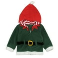 thumbnail image 3 of LWNYDPLSD Hawaiian Christmas Shirt Cute Sweatshirts for Teens Girls Sweatshirt Size 10-12 Girls' Blouses & Button-down Shirts Clothes Baby Clothes, Green 12-18 Months, 3 of 8