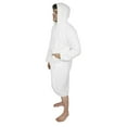 thumbnail image 4 of Mens 100% Terry Cotton Toweling Bathrobe Dressing Robe Hooded White Medium, 4 of 7
