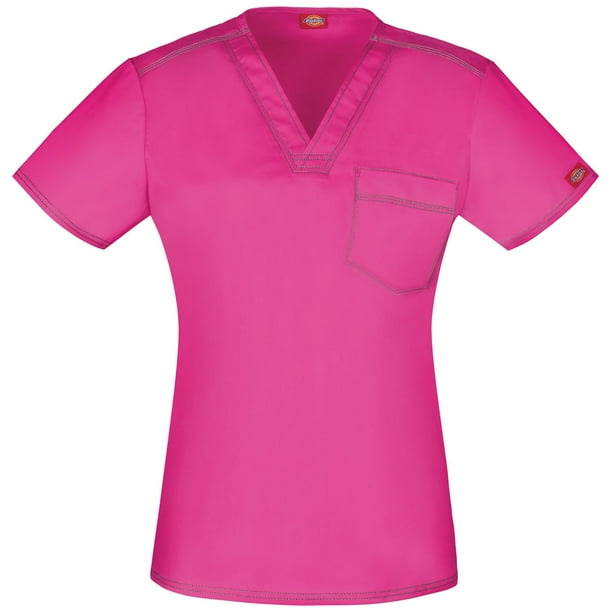 Dickies Dickies Gen Flex Women Scrubs Top, VNeck, Plus Size, DK801