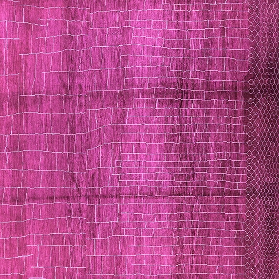 Ahgly Company Indoor Square Solid Pink Modern Area Rugs, 5' Square