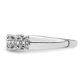 thumbnail image 3 of Belle Amore Sterling Silver Rhodium Plated Diamond Band, 3 of 6