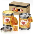 thumbnail image 1 of Scented Candles Gift Set- Apple & Cinnamon, 2 x 8 oz Aromatherapy Candle Soy Wax Tin Candles with Lid, Each 40 Hours Long Lasting Burning Time, 1 of 7