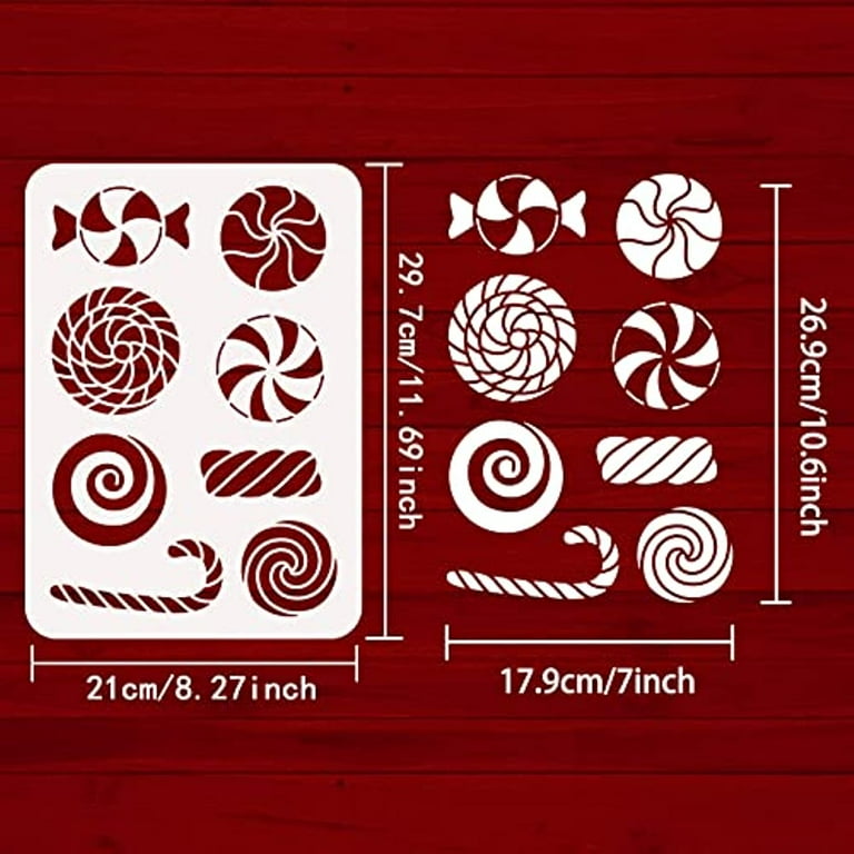 Candy Cane Stencil Printable