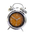 thumbnail image 1 of Reloj silencioso, sin tictac, despertador analógico de estilo retro, pequeño analógico. Naranja, 1 of 9