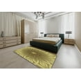 thumbnail image 4 of Ahgly Company Indoor Rectangle Patterned Metallic Gold Novelty Area Rugs, 4' x 6', 4 of 6