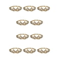 thumbnail image 3 of Qarigey Anillo de diamantes de imitación Accesorio de moda Anillos de lazo Regalo de aniversario Dorado Dorado 10piezas Qarigey CBP015409, 3 of 4