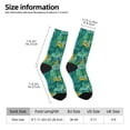 thumbnail image 2 of Fuzoiu Jungle Leopard Print Athletic Crew Socks for Men & Women,Casual Crew Socks,Above Ankle Crew Socks for Business, Casual, 2 of 6
