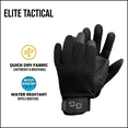 thumbnail image 4 of Glacier Outdoor Elite Black Durable Water-Resistant Form Fitted Vented Hunting Gloves, M, 4 of 5