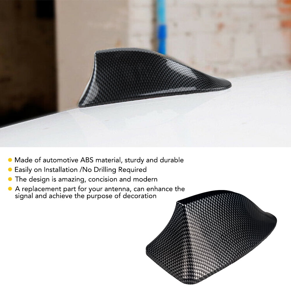 Shark Fin Antenna Carbon Fiber Car Antenna AM/FM Radio Shark Fin Antenna Carbon Fiber Car Antenna AM/FM Radio