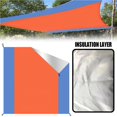 thumbnail image 4 of Bewildely Rectángulo Impermeable Parasol Tela Oxford Playa al aire libre Refugio para el sol Manta de picnic Ligero Camping Rainfly Refugio Colores Jardín y Patio No. 4 Bewildely HA026603-04, 4 of 6