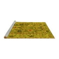 thumbnail image 2 of Ahgly Company Machine Washable Indoor Rectangle Oriental Yellow Traditional Area Rugs, 2' x 5', 2 of 4