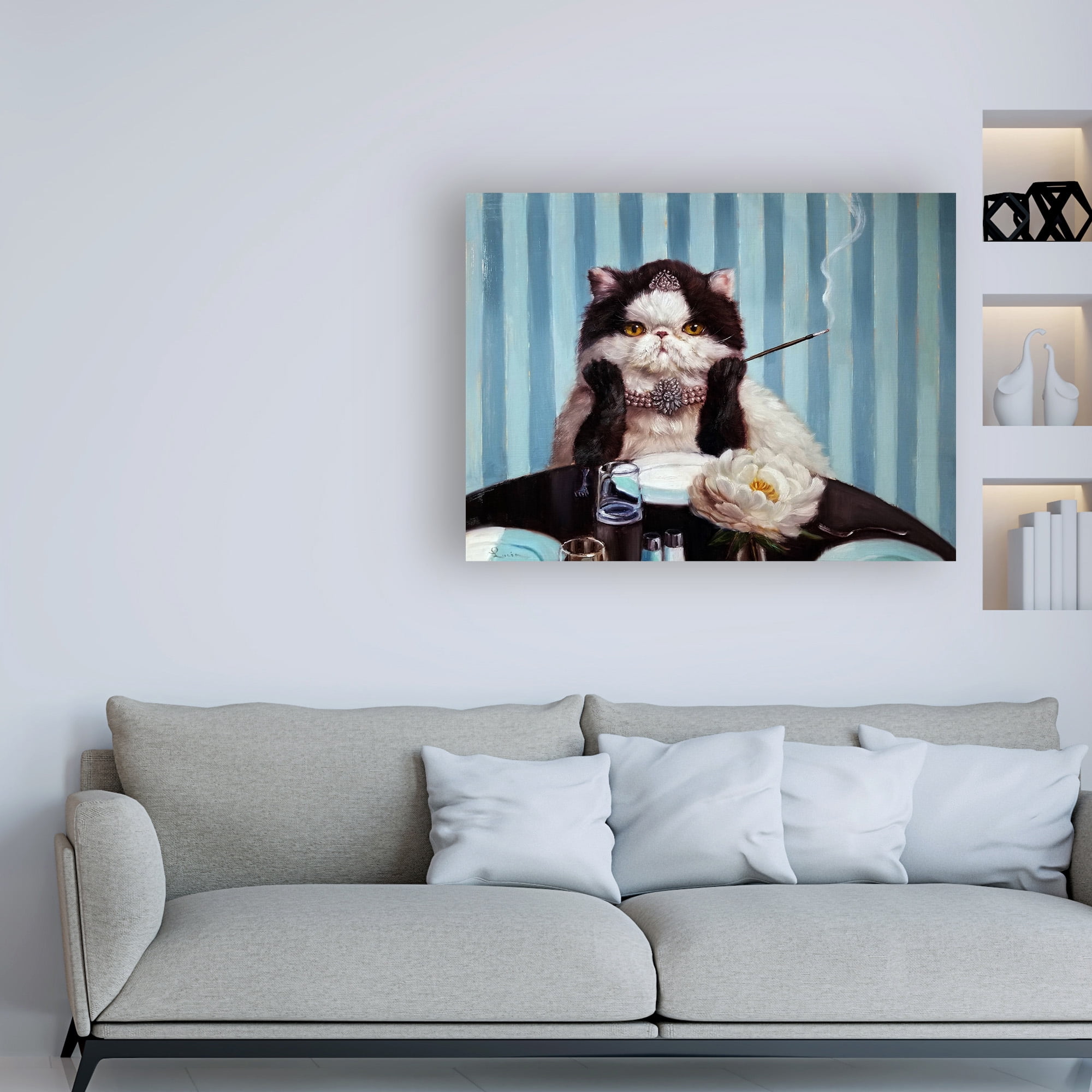 Trademark Fine Art 'Breakfast at Tiffanys' Canvas Art by Lucia Heffernan