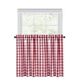 thumbnail image 2 of GymChoice Cafe Curtains,Buffalo Plaid Gingham Check Short Tier Curtains for Kitchen Bathroom Window Curtain for Bathroom or Kitchen Curtains, 2 of 9
